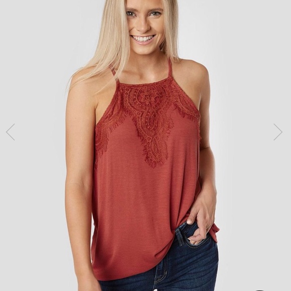 Daytrip Tops - BRAND NEW W/ TAGS Ribbed high neck tank top